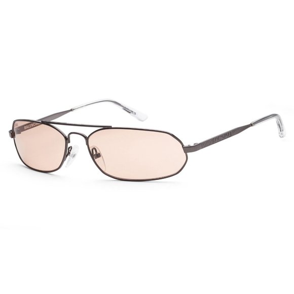 Balenciaga Men's Grey Aviator Metal Sunglasses!